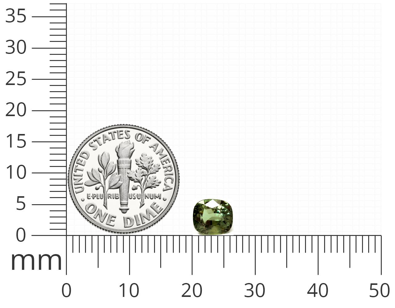 GIA Certified Untreated 1.31 cts. Alexandrite Cushion, AAAA