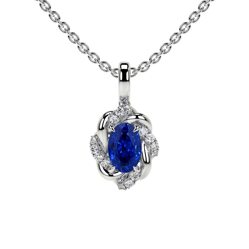 Shop Natural Sapphire Pendants Necklaces Online | GemsNY