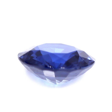 Untreated 0.48 cts. Intense Blue Sapphire Round, AAAAA Quality