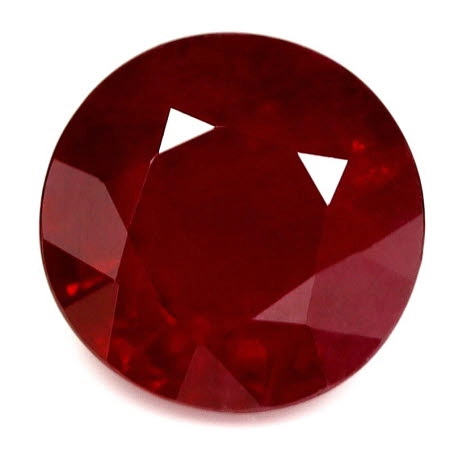 GIA Certified 1.11 cts. Ruby Round, AAAA Quality | GemsNY